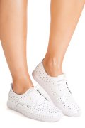 PANTOFI SPORT WHITE PIELE NATURALA 6SP05