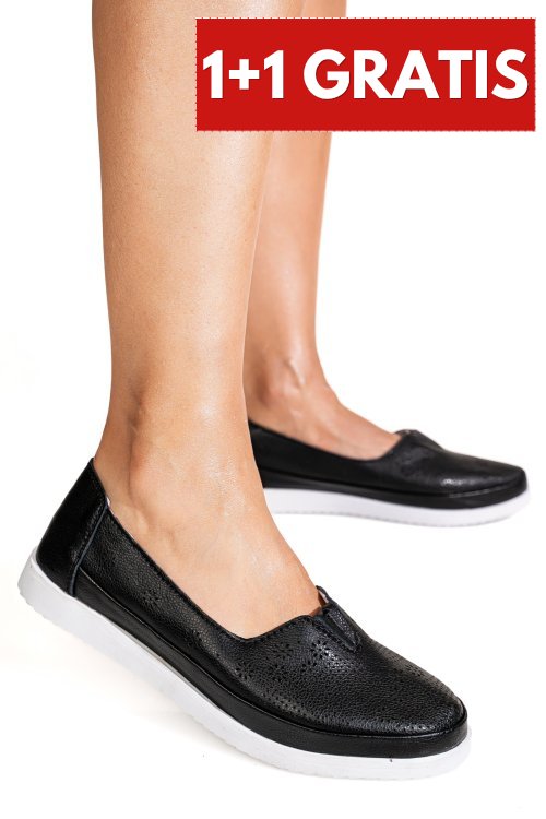 Espadrile negre piele naturala 1sp115