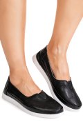 ESPADRILE NEGRE PIELE NATURALA 1SP115