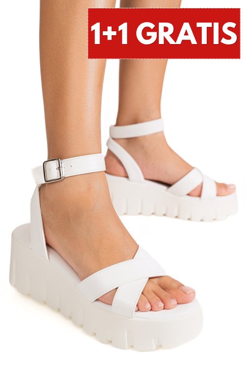 Sandale white qspt115