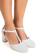 PANTOFI WHITE GLITTER 8SP629