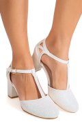 PANTOFI WHITE GLITTER 8SP629