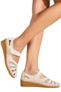 PANTOFI BEJ PIELE NATURALA 5SPQ20