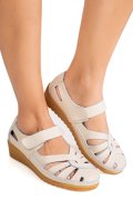 PANTOFI BEJ PIELE NATURALA 5SPQ20
