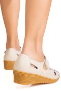 PANTOFI BEJ PIELE NATURALA 5SPQ20