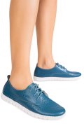 PANTOFI SPORT LIGHT BLUE PIELE NATURALA 6SP05