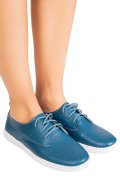 PANTOFI SPORT LIGHT BLUE PIELE NATURALA 6SP05