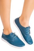 PANTOFI SPORT LIGHT BLUE PIELE NATURALA 6SP05