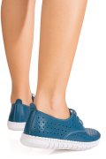 PANTOFI SPORT LIGHT BLUE PIELE NATURALA 6SP05