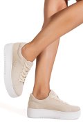 PANTOFI SPORT BEJ PIELE NATURALA INTOARSA FSP002470