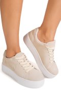 PANTOFI SPORT BEJ PIELE NATURALA INTOARSA FSP002470