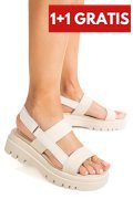 SANDALE BEJ PIELE NATURALA TPC8043