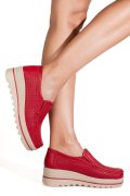 MOCASINI ROSII PIELE NATURALA MSPM220