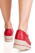 MOCASINI ROSII PIELE NATURALA MSPM220