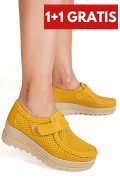 MOCASINI GALBENI PIELE NATURALA MSPM220