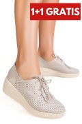 PANTOFI GRI PIELE NATURALA ASPN3128