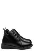 GHETE NEGRE PIELE NATURALA 7SP66