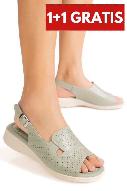 Sandale olive piele naturala tpc8052