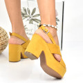 SANDALE YELLOW SUEDE 8SPS0282