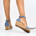 SANDALE BLUE SUEDE DONIS