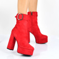 BOTINE RED SUEDE OD0151