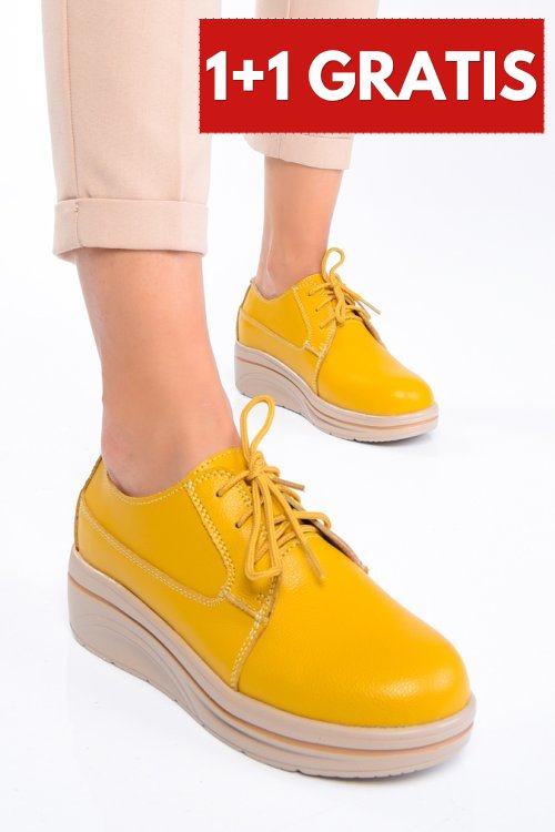 Mocasini yellow piele naturala 1sp161