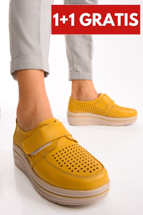 Mocasini yellow piele naturala 8sp705