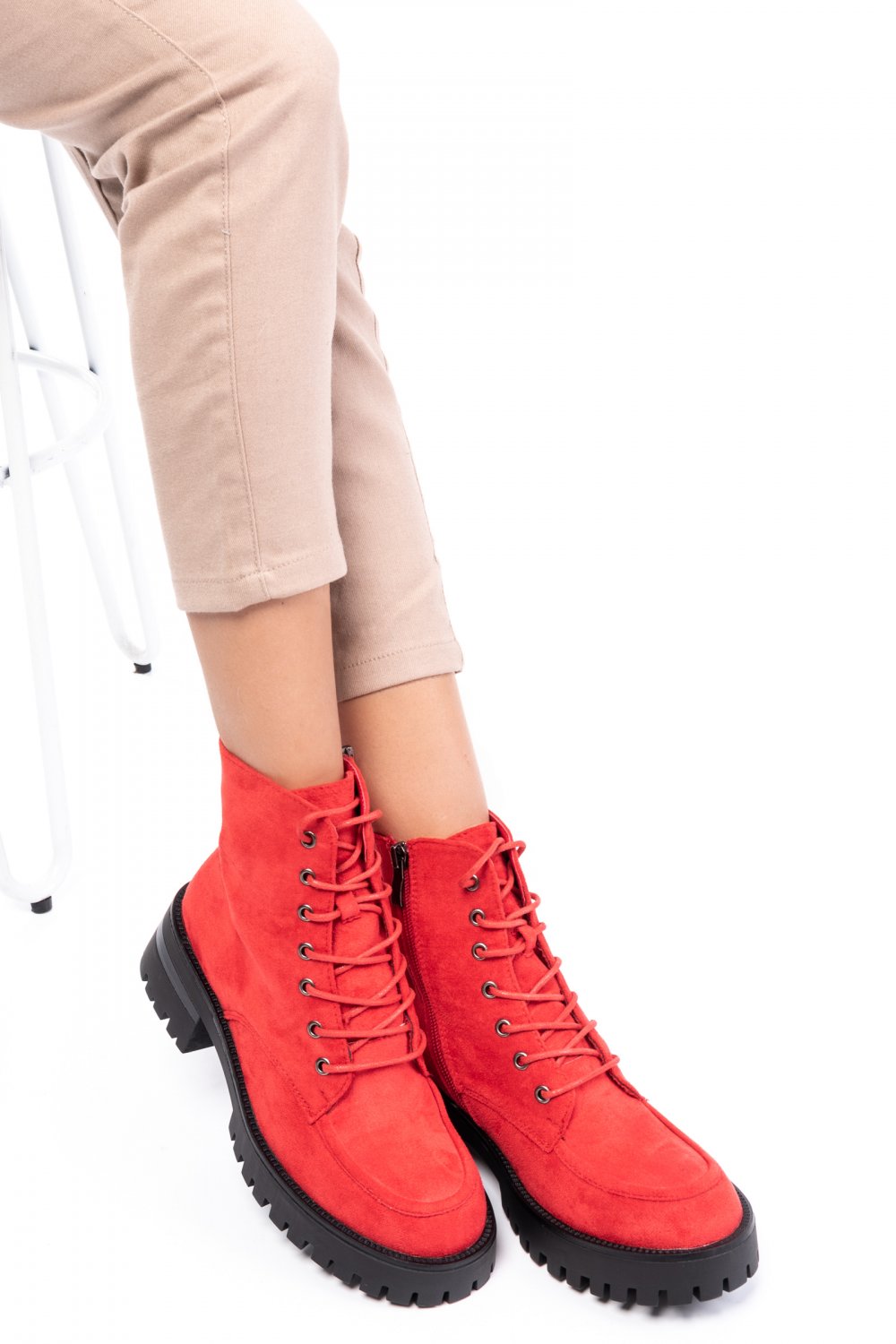 GHETE RED SUEDE FSPBW031