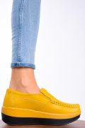 MOCASINI YELLOW PIELE NATURALA 1SP156