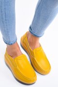 MOCASINI YELLOW PIELE NATURALA 1SP156