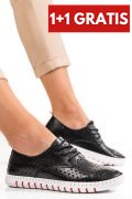 PANTOFI SPORT BLACK PIELE NATURALA 6SP05