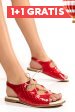 Sandale rosii cro piele naturala 9spj46