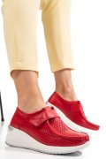 SNEAKERS RED PIELE NATURALA PSPL-8002