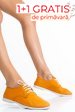Pantofi portocalii piele naturala 1sp002