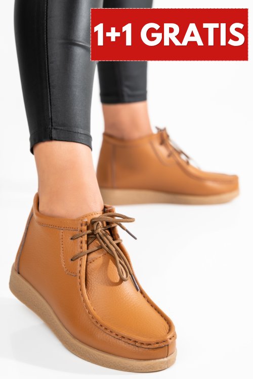 Ghete camel piele naturala 9sp602-1