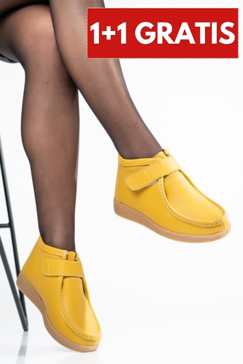Ghete yellow piele naturala 9sp601-1
