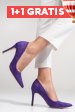 Pantofi violet suede obld440