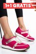 Pantofi sport roz piele naturala 2sp3-v04
