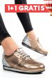 Pantofi sport bronz piele naturala 3s771434