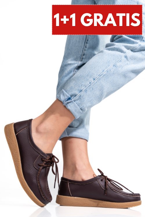 Mocasini brown piele naturala 8sp517