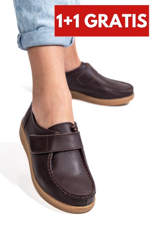 Mocasini brown piele naturala 8sp518