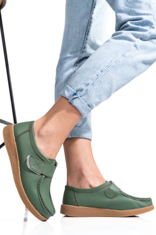 Mocasini green piele naturala 8sp518