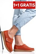 MOCASINI ORANGE PIELE NATURALA 8SP518