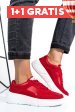 Pantofi sport rosii piele naturala aspw202319