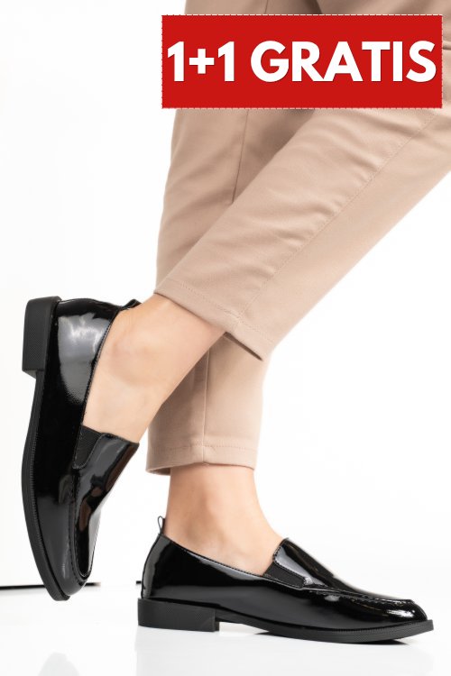 Mocasini black shining gspbd5a