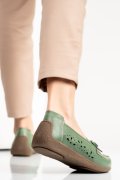 MOCASINI VERZI PIELE NATURALA 6SP636