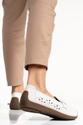 MOCASINI ALBI PIELE NATURALA 6SP636