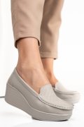 PANTOFI GRI PIELE NATURALA HSP17-89