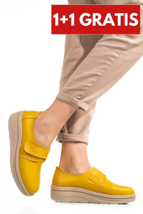 Mocasini yellow piele naturala 1sp170
