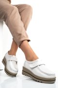 PANTOFI ALBI PIELE NATURALA 1SP150-1